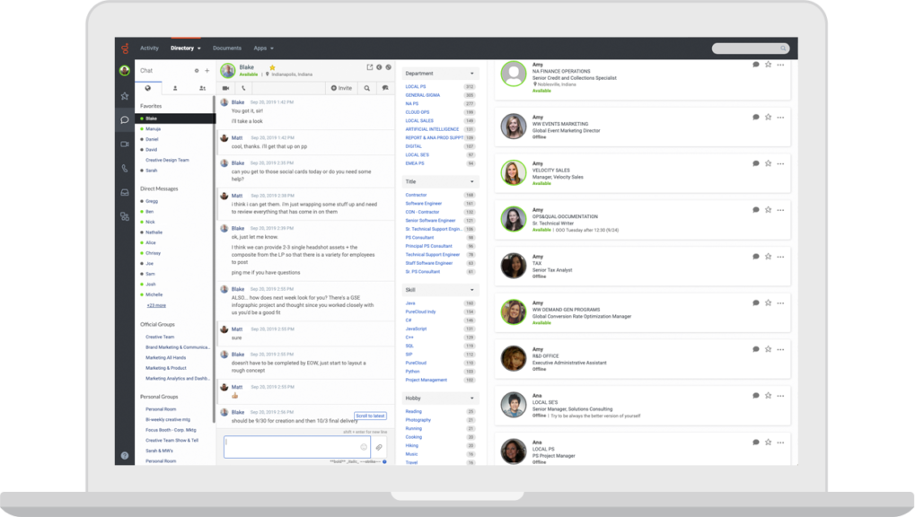 Genesys Unified communications dashboard