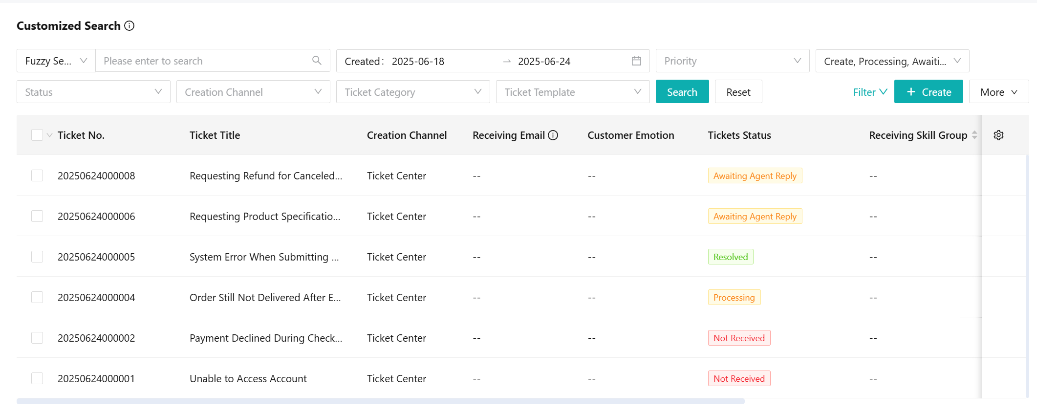 ticket status notifications