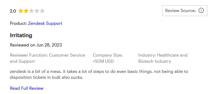 irritating review