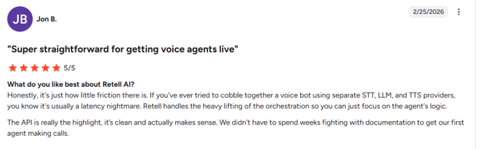 super straightforward for getting voice agents live
