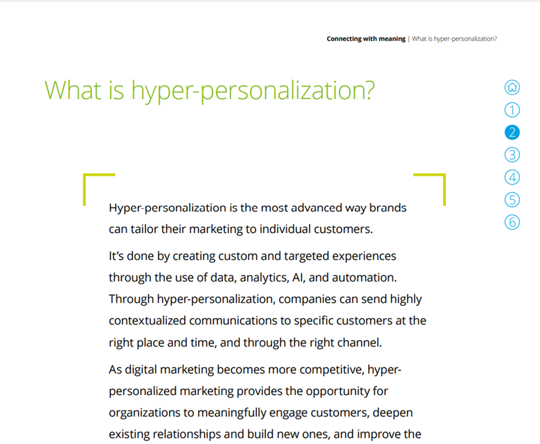What is hyper-personalization
