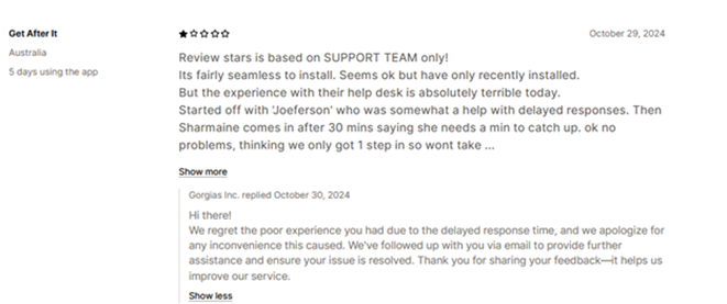 Gorgias Helpdesk