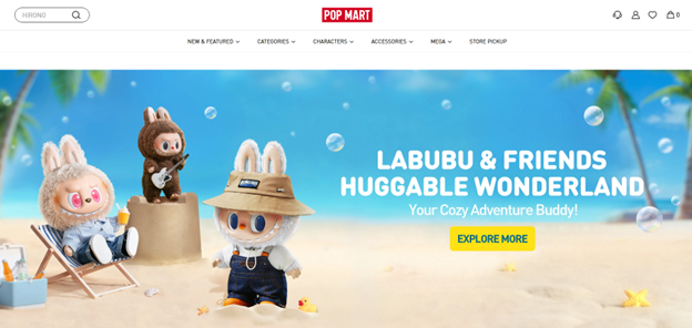Pop Mart official website
