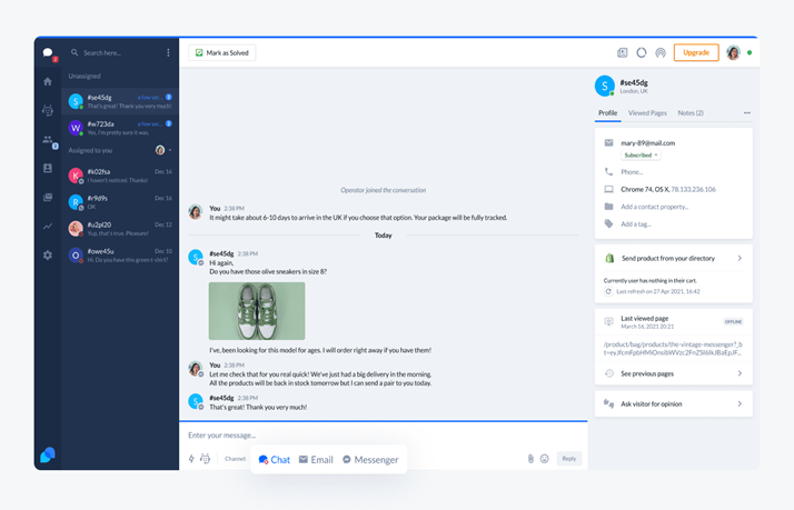 Tidio ticketing system