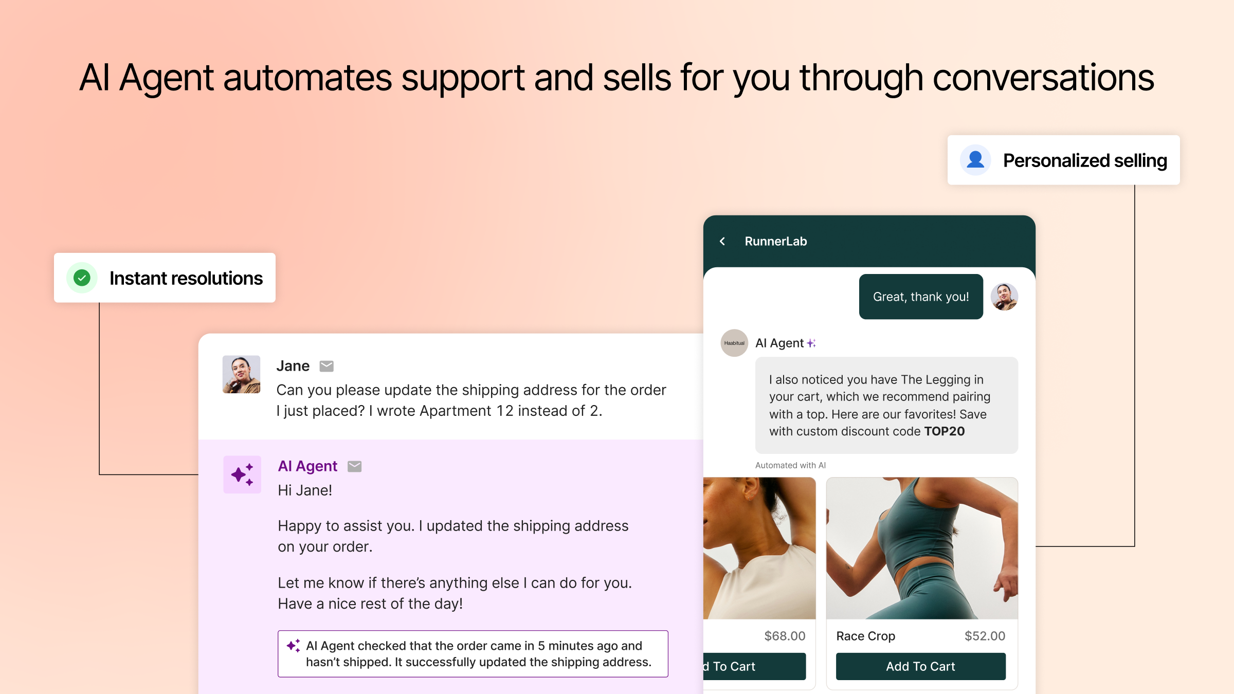 Gorgias product screenshot