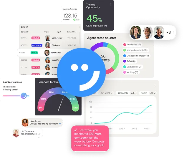 NiCE CXone customer experience platform interface