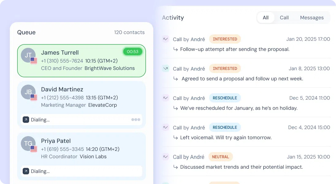 CloudTalk product screenshot